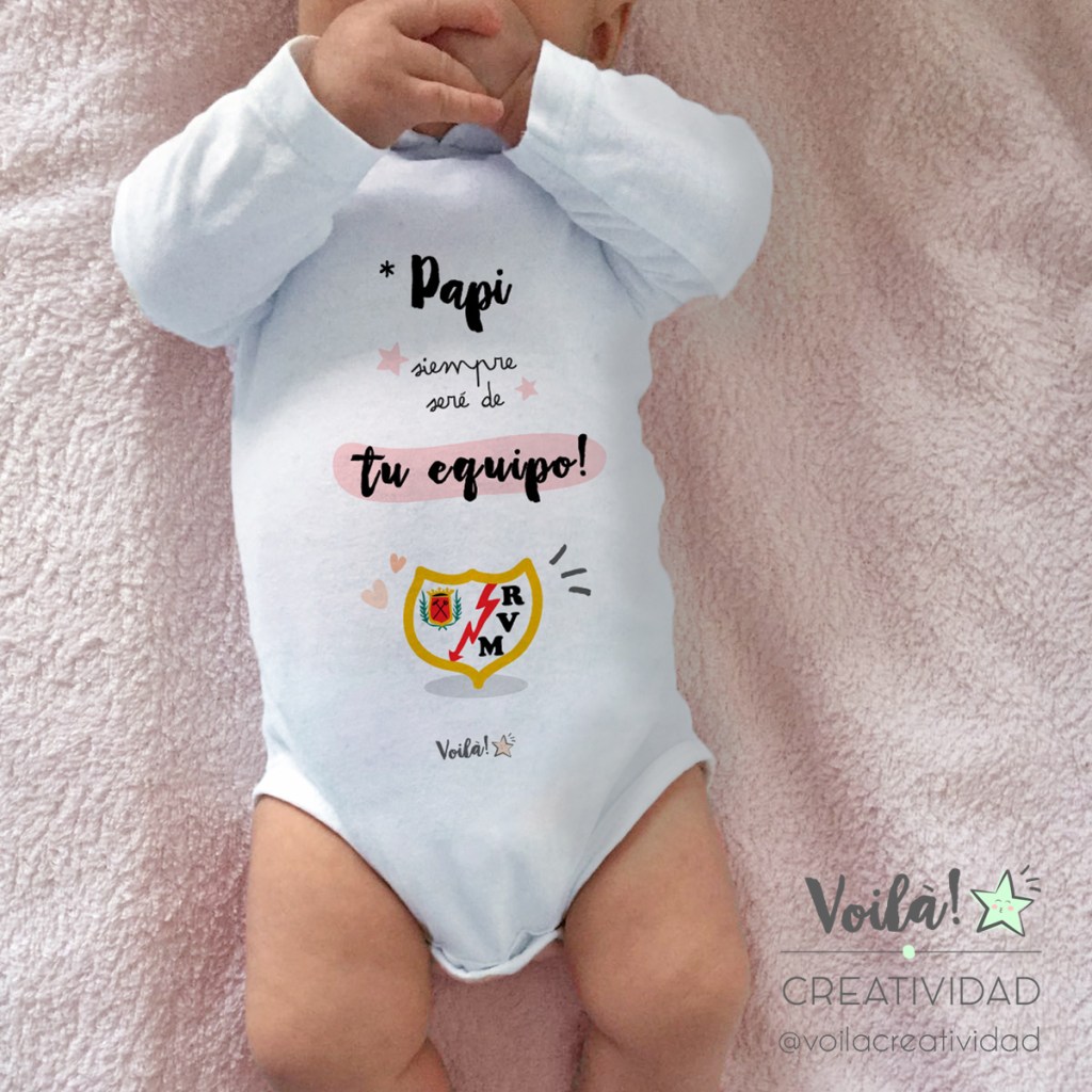 Body bebe personalizado rayo vallecano madrid