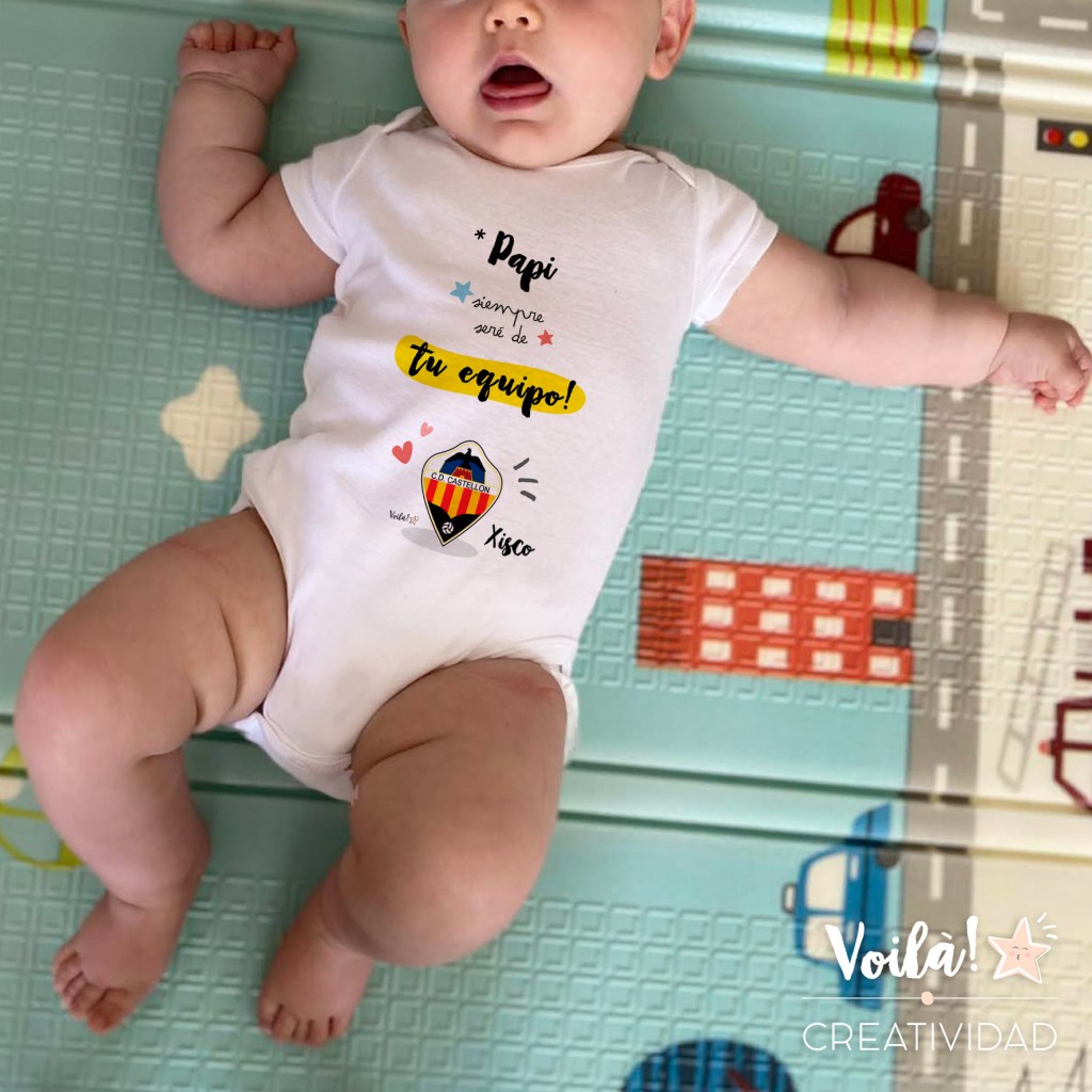 body bebe personalizado levante futbol