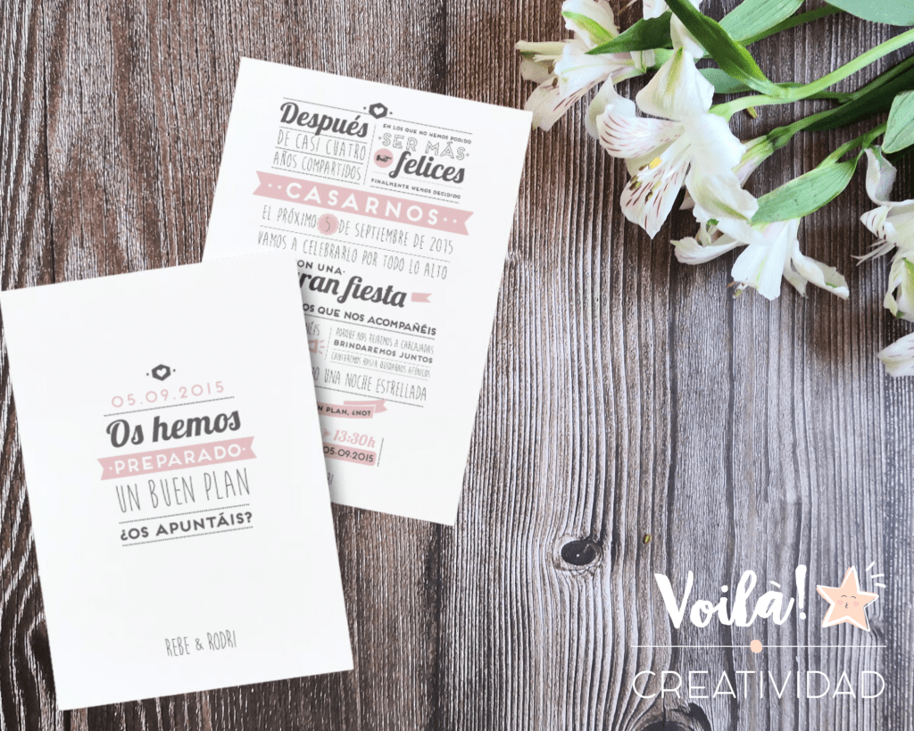 invitacion boda personalizada